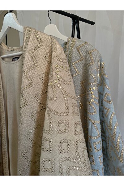 MESH sa Light blue jalabiya with dress (2 pieces)