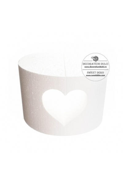 Decoratiuni Dulci Macheta decupaj inima - 15 cm