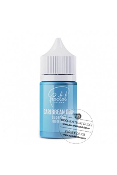 Decoratiuni Dulci Липоразтворим син оцветител, SuperOil Caribbean Blue Fractal