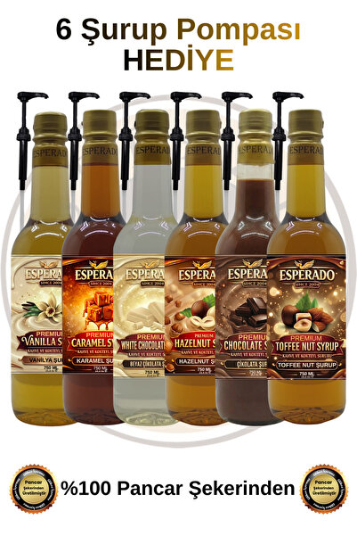 ESPERADO VANİLYA-KARAMEL-BEYAZ ÇİK.-FINDIK-ÇİKOLATA-TOFFNUT AROMALI KAHVE ŞUR...