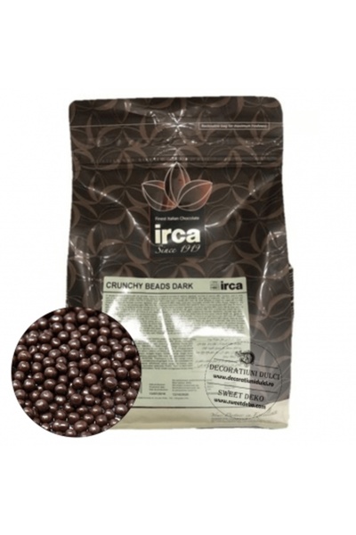 Decoratiuni Dulci Crunchy beads dark Irca, bombonele crocante 2kg