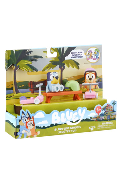 Generic Bluey - Character and Vehicle Set - Scooter Time