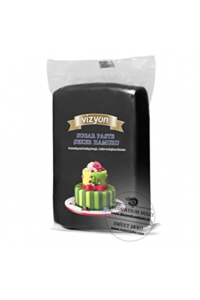 Decoratiuni Dulci Vizyon Sugar Paste - Black