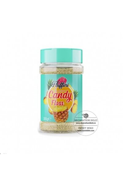 Decoratiuni Dulci Cotton candy on a stick pineapple, Fluffini candy floss pin...