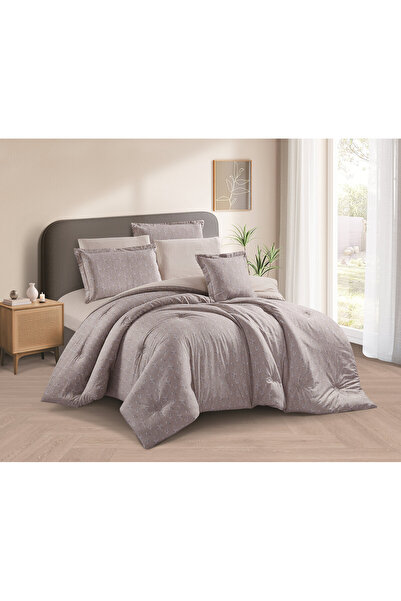 Levore Elaenore 8-piece Cotton bedspread, 100% soft, floral pattern, double-s...