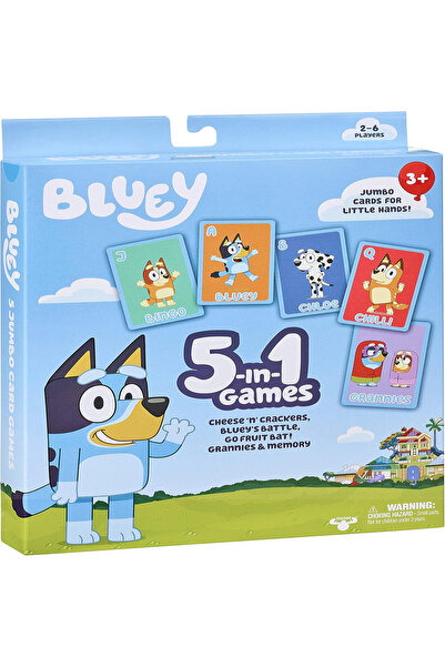 Generic Bluey 5-in-1 Card Game Set