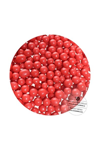 Decoratiuni Dulci Κόκκινα τραγανά «μαργαριτάρια» με φουσκωμένο ρύζι (500 g)