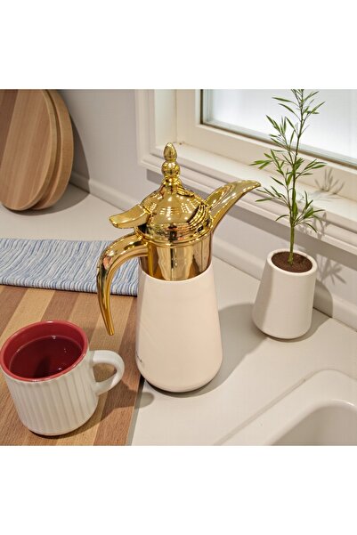 AR HOME Coffe Wacuum Flask Thermos 1 LT (Stanless Steel