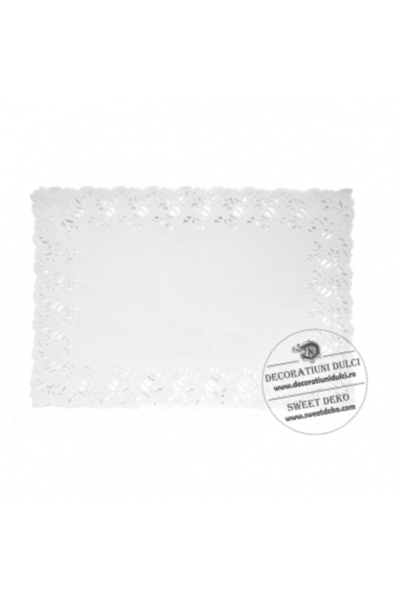 Decoratiuni Dulci Rectangular cake lace (100pcs.) - 26 x 37 cm