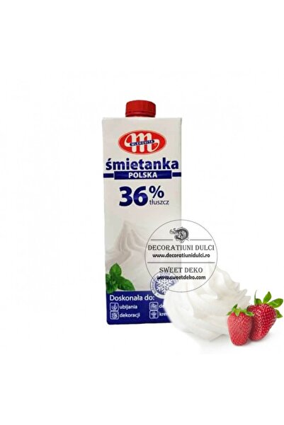Decoratiuni Dulci Whipped cream 36% UHT, Mlekovita - 1l