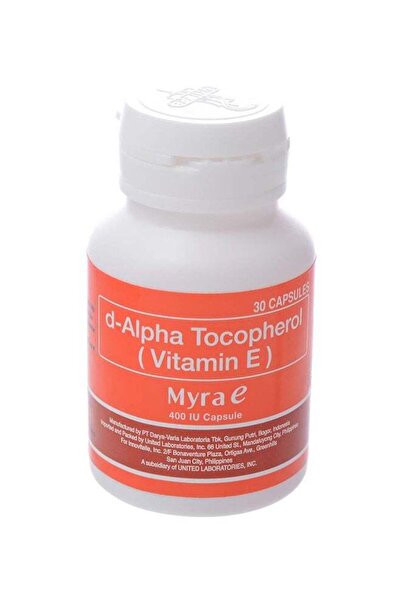 Myra Antioxidant Capsules Vitamin E and D-Alpha Tocopherols - 30 Capsules