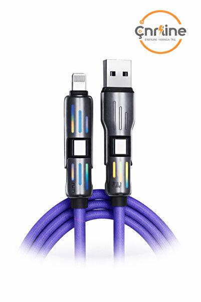 Suomi Çoklu Şarj Kablosu Seti (2+2) – Type-C, USB-C ve Lightning