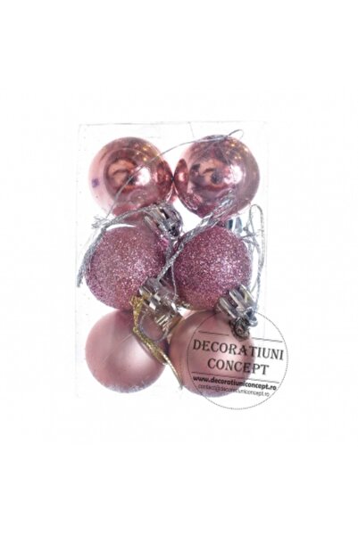 Decoratiuni Dulci Globulete mici rose gold (12buc)