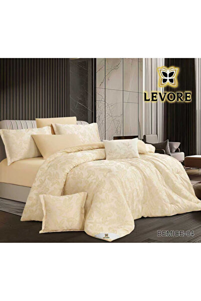 Levore مفرش ليفوري 4قطع نفر جاكار فاخر ناعم الملمس BEMICE-04