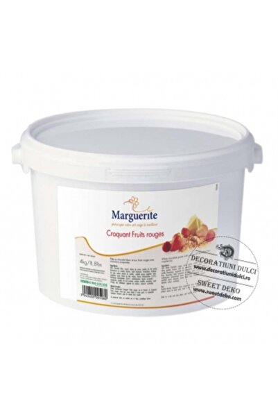 Decoratiuni Dulci Pralin croquant fructe rosii, Fruits rouges Marguerite