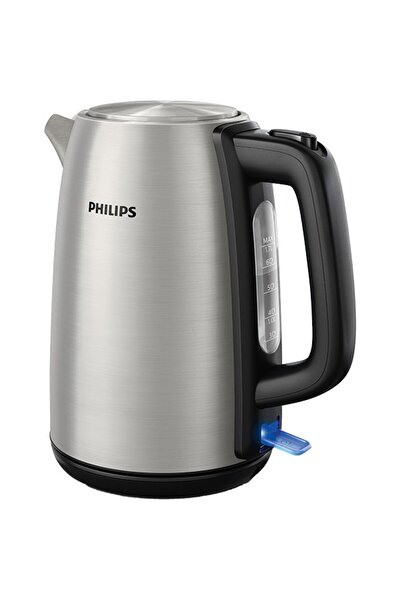 Philips Daily Collection HD9351/90 Electric Kettle, 1.7L, 2200W, Silver-Black