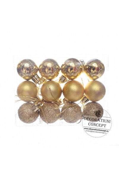 Decoratiuni Dulci Small golden balls (12pcs)