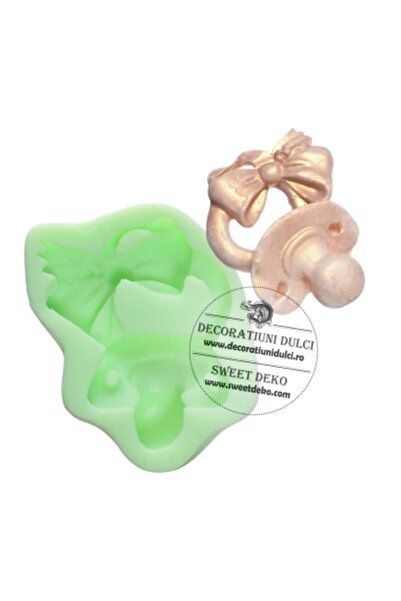 Decoratiuni Dulci Pacifier mold with bow