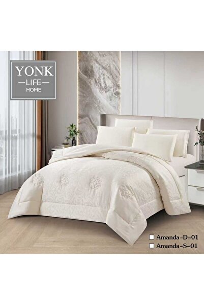 YONK Summer Jacquard Double Bedspread - 6-Piece Duvet
