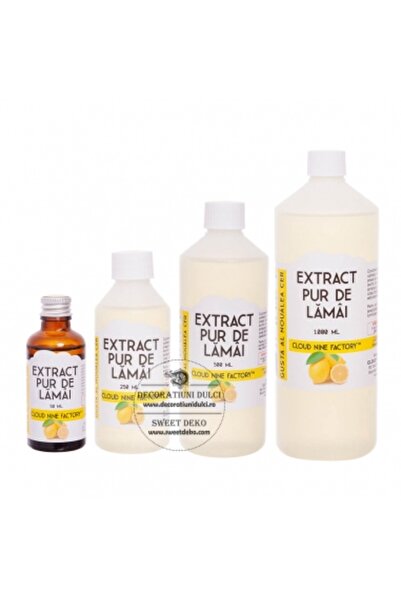 Decoratiuni Dulci Extract pur de lamaie - 50 ml.