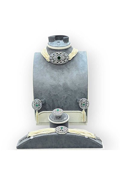 Arjwan Accessories طقم إكسسوارات مجوهرات نسائية مذهل