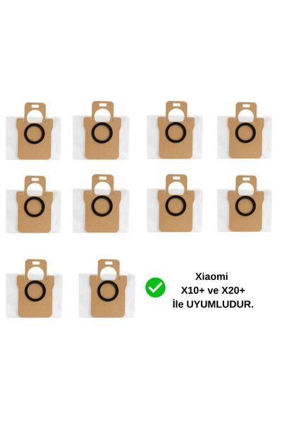 Asgard Grup Sac de praf compatibil cu aspiratorul robot X10/X10+/X20+/X20Pro/...