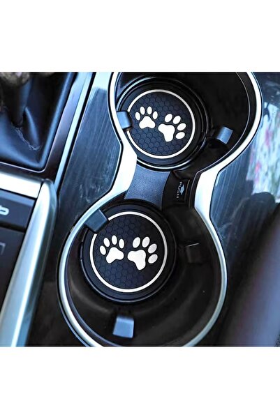 RoseTR Suporturi de pahare din silicon - Set de 2 cu model de lăbuțe - Suport...