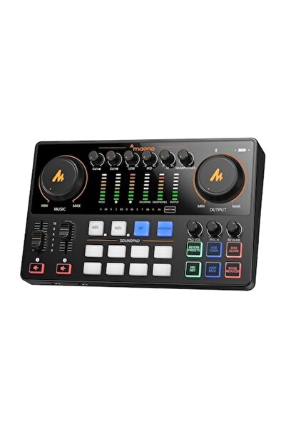 MAONO AME2 GEN2 Audio Interface & Mixer for Podcast & Streaming, 2 XLR, 60dB ...