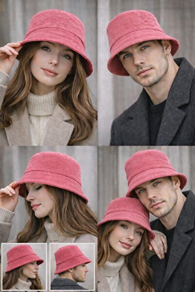 kuru Velvet Textured Bucket Hat – Soft Fabric, Stylish and Comfortable Unisex...