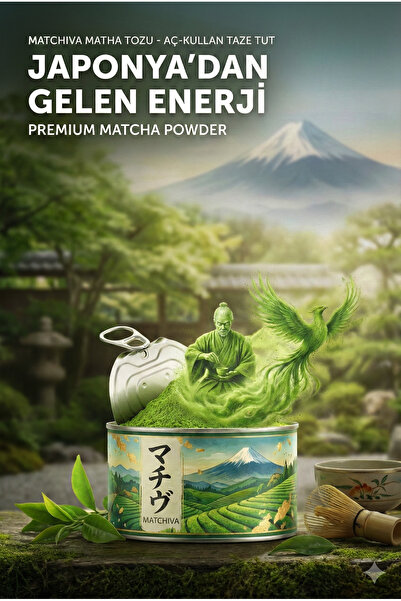MATCHİVA Yumuşak İçim Mathca Tozu - Bambu Kaşık