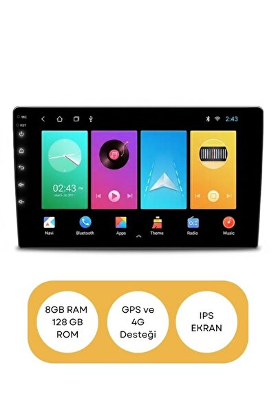 GÜMRÜK BEY Android 13.0 9" CarPlay & Android Auto Multimedya – 8GB RAM 128GB ...