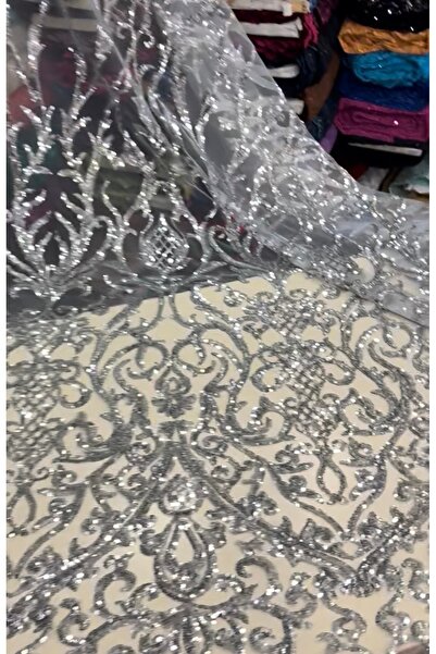 MEKİK MANİFATURA Pul Embroidered Dress Fabric