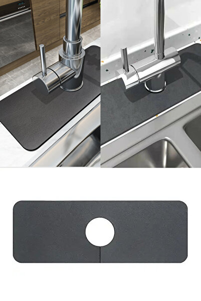 Privo Water Absorbing Magic Sink Edge Mat 38X13 cm under Faucet Drying Kitche...