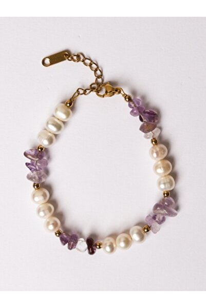 OEM Bracelet with pearls and amethyst