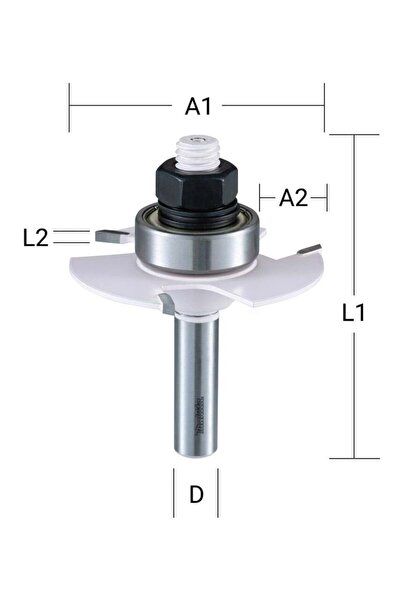 Makita D-48979 - 8x47.6 Mm Freze Bıçağı - Yüksek