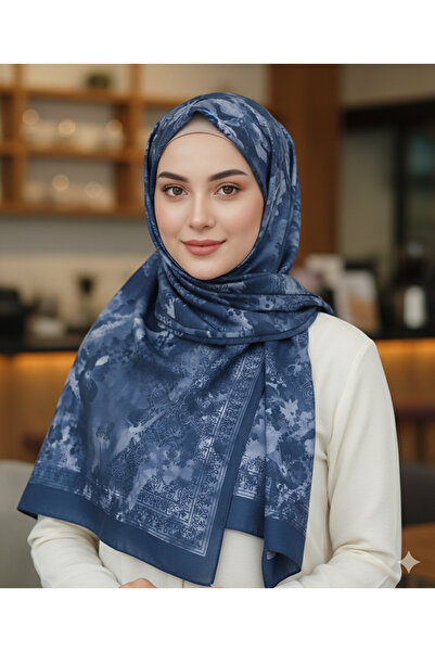 REMOMODA Patterned Floral Model Shawl Italian Soft Shawl High Quality