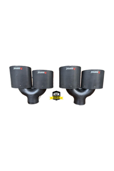 Akrapovic YENİ NESİL AKRAPOVİÇ 240 CM YASSI TİP ÇİFTLİ CARBON SAĞ -Ve SOL KAR...