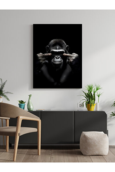 visdora Горила платно за рисуване Домашен офис Декорация за кухня Платно за с...
