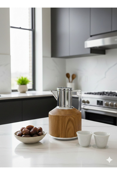 Generic Elegantly designed 1-liter tea or coffee thermos