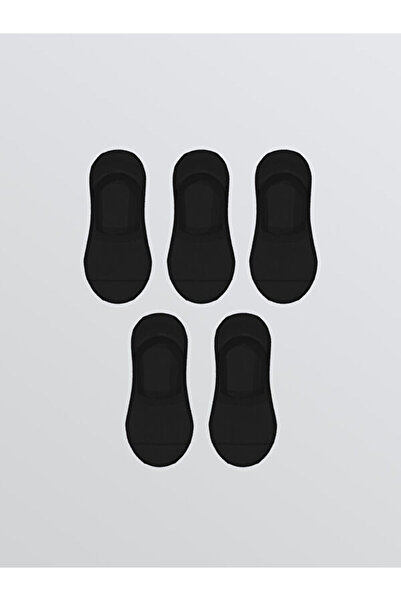 LC Waikiki Rmz Gi̇yi̇m Farkiyla Women's Plain Ballerina Socks 5-Pack