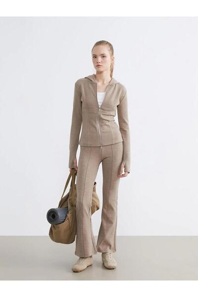 LC Waikiki Спортен дамски клин с испански крака с ластик на талията