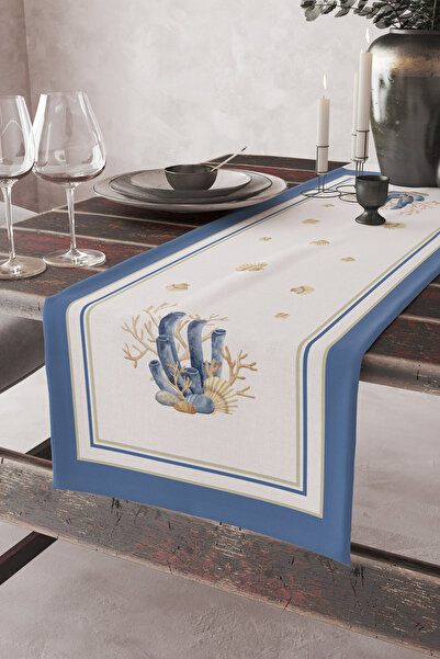 AYSHOME Ays Home Μπλε Κοραλλί Μοτίβο Ράνερ