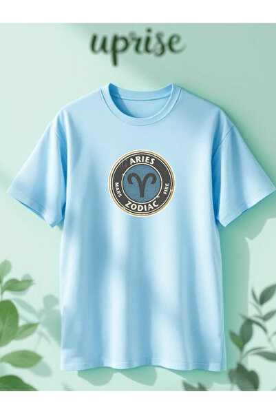 Vordevia Μπλουζάκι με στάμπα ζωδίου Άριες, Κριός, Αστρολογία, Ζωδιακός Κύκλος...