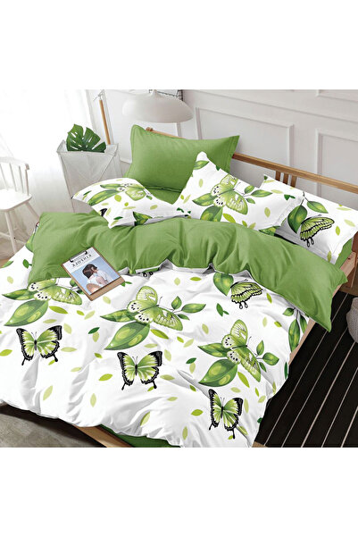 Patul Fine Cotton Linen, Sulphur, Double Bed, 2 Persons, 6 Pieces