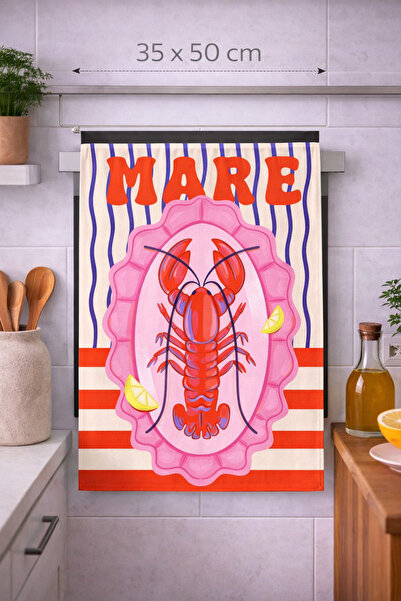 Piloji Modern Design Digital Printed Kitchen Hand Towel 35X50 cm - Soft Textu...
