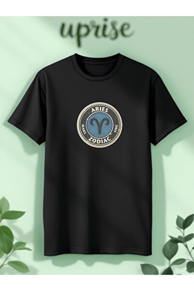 Vordevia Tricou supradimensionat din bumbac imprimat cu zodiacul, astrologia,...