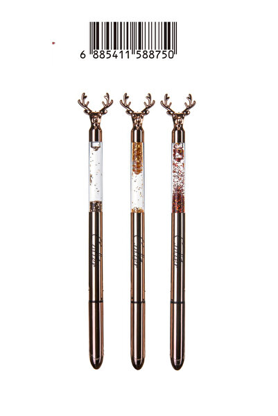 colier Liquid eyeliner pencil, gazelle shape, black, 3 pieces