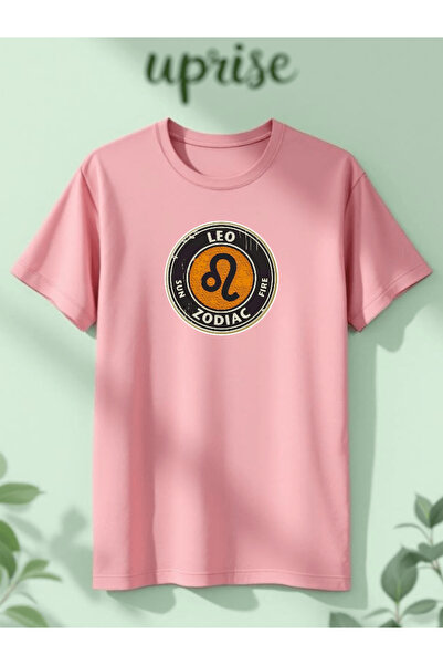 Vordevia Leo Zodiac Sign Astrology Printed Cotton Oversize T-Shirt