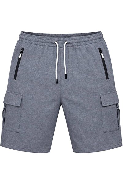 tambattal Large Size Combed Cotton Shorts with Cargo Pockets (Extra Comfortab...