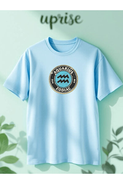 Vordevia Vărsătorul, zodiacul, astrologie, tricou supradimensionat din bumbac...